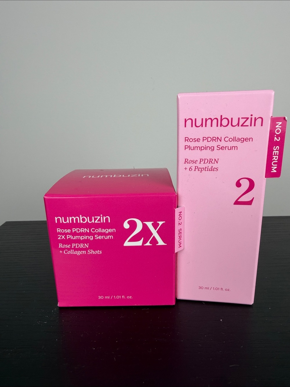 numbuzin Rose PDRN Collagen Plumping Serum SET